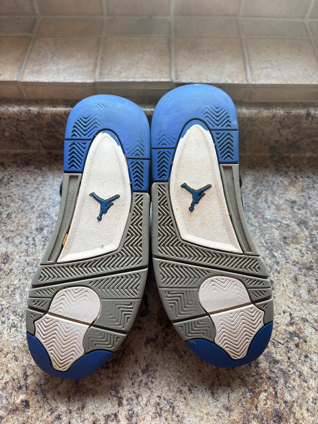 Jordan 4 Retro Black Blue Sneakers - photo 5