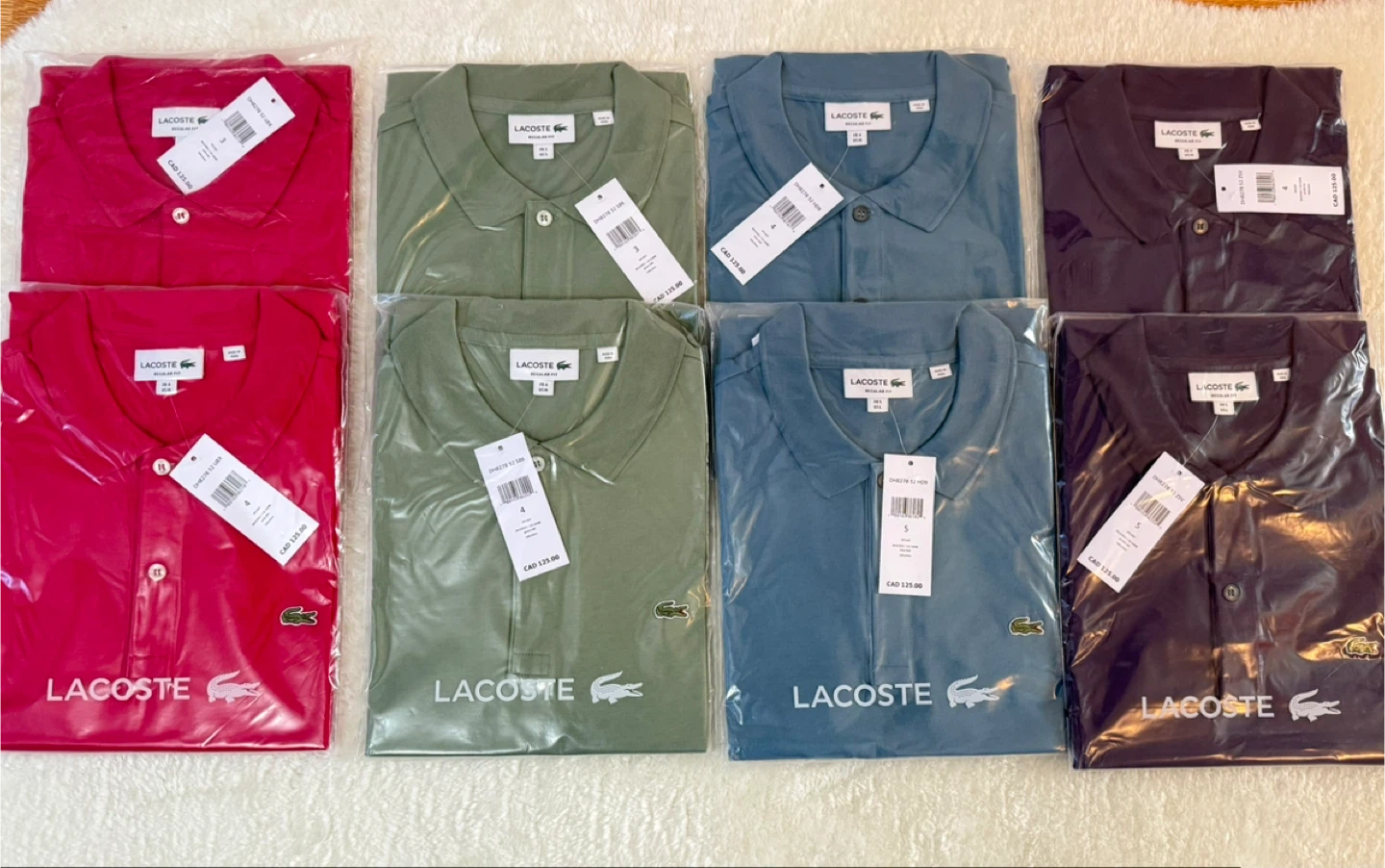 Lacoste Polo Shirts (Multiple Colors & Sizes)