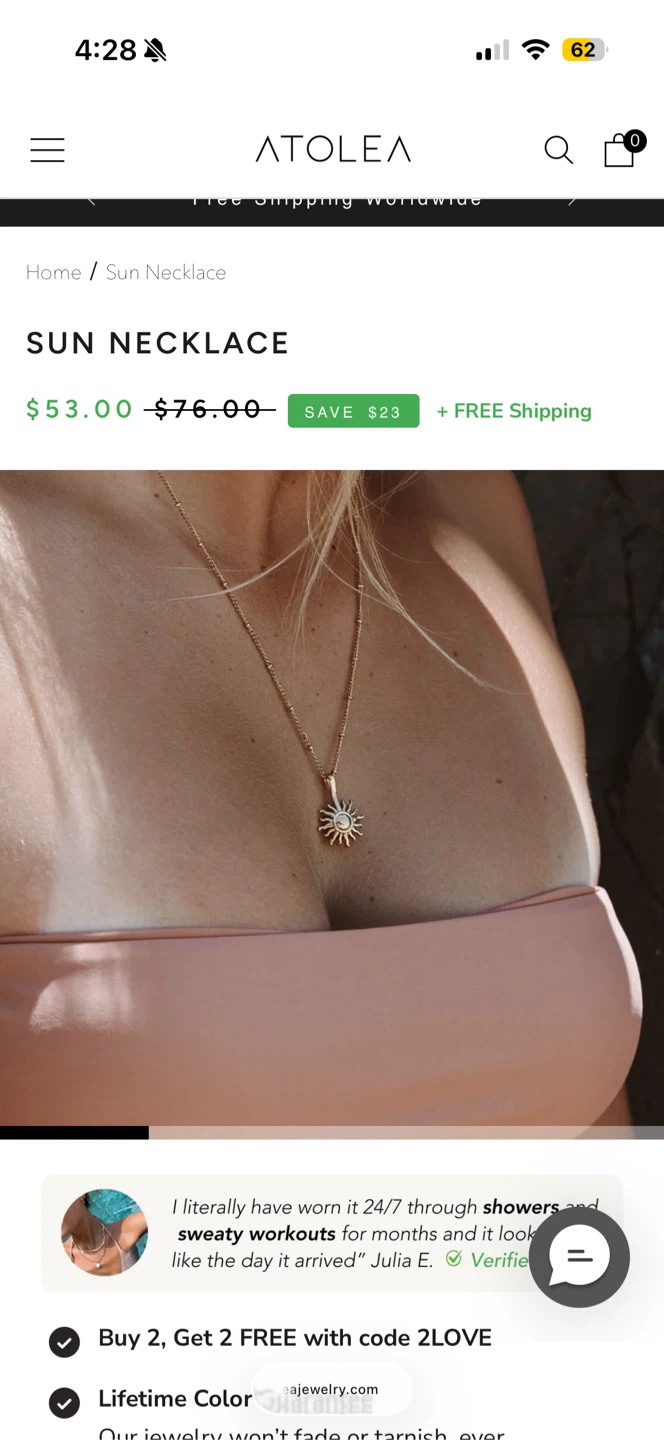 Atolea Sun Necklace & Herringbone Choker Set