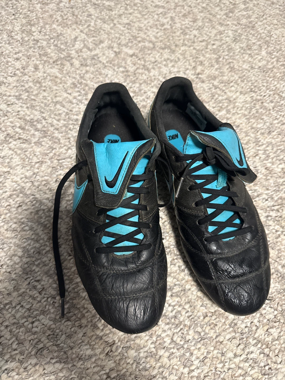 Nike Black and Blue Soccer Cleats - photo 2