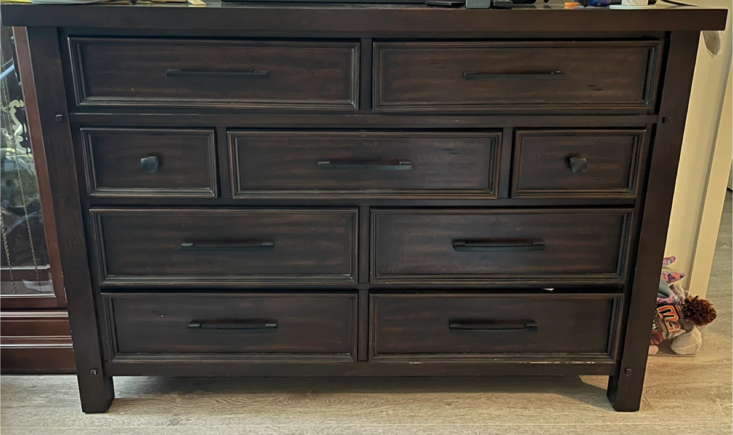 Dark Brown 9-Drawer Dresser