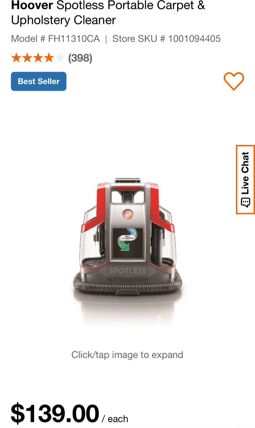 ✨BRAND NEW✨Hoover Portable Carpet & Upholstery Cleaner - photo 2