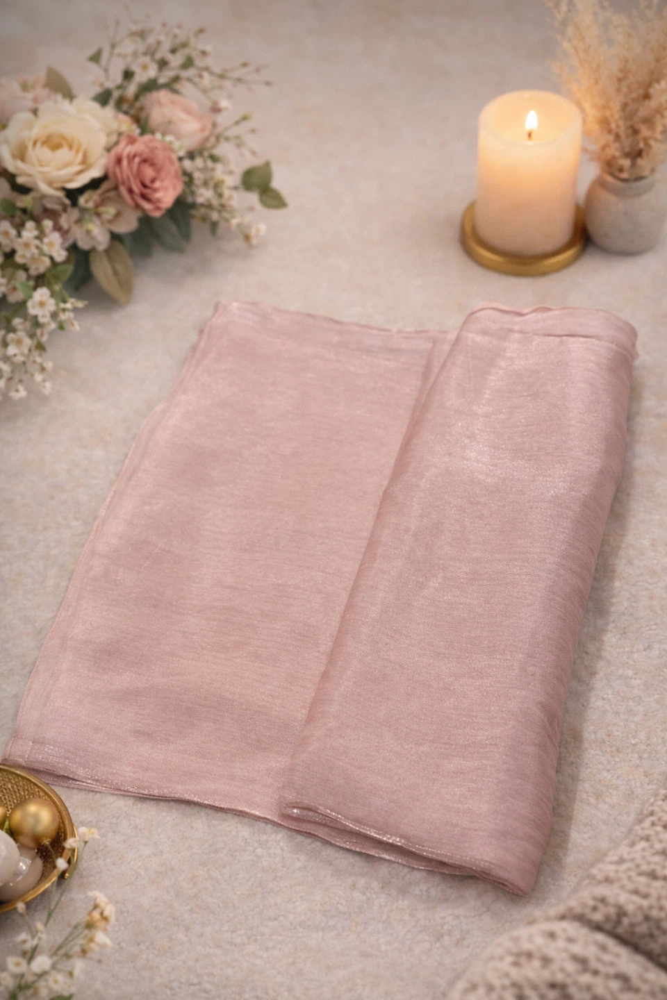 Beautiful satin silk hijab - photo 4