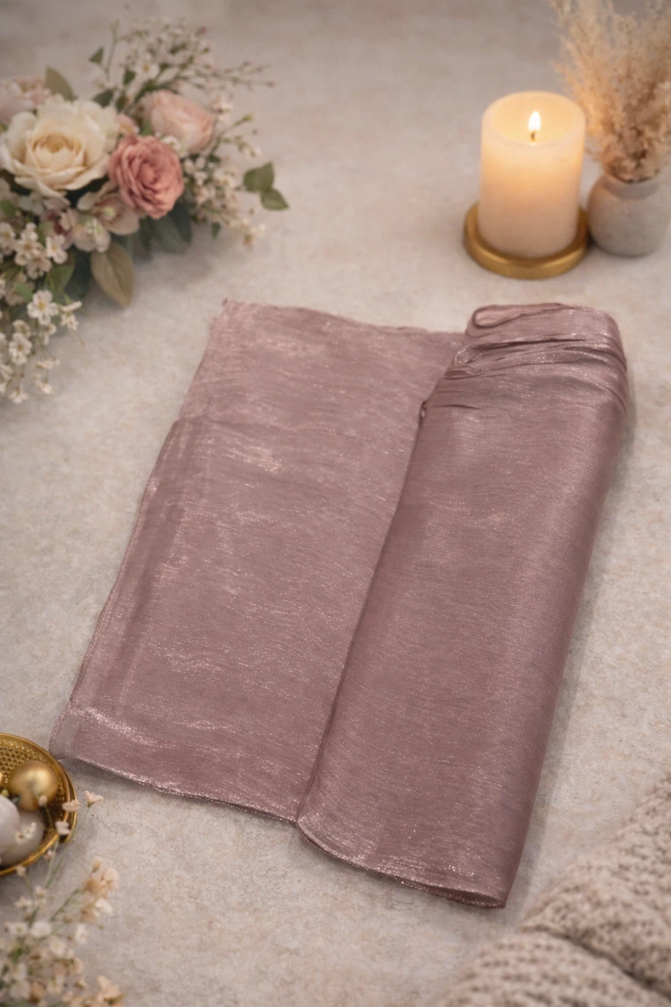 Beautiful satin silk hijab - photo 2