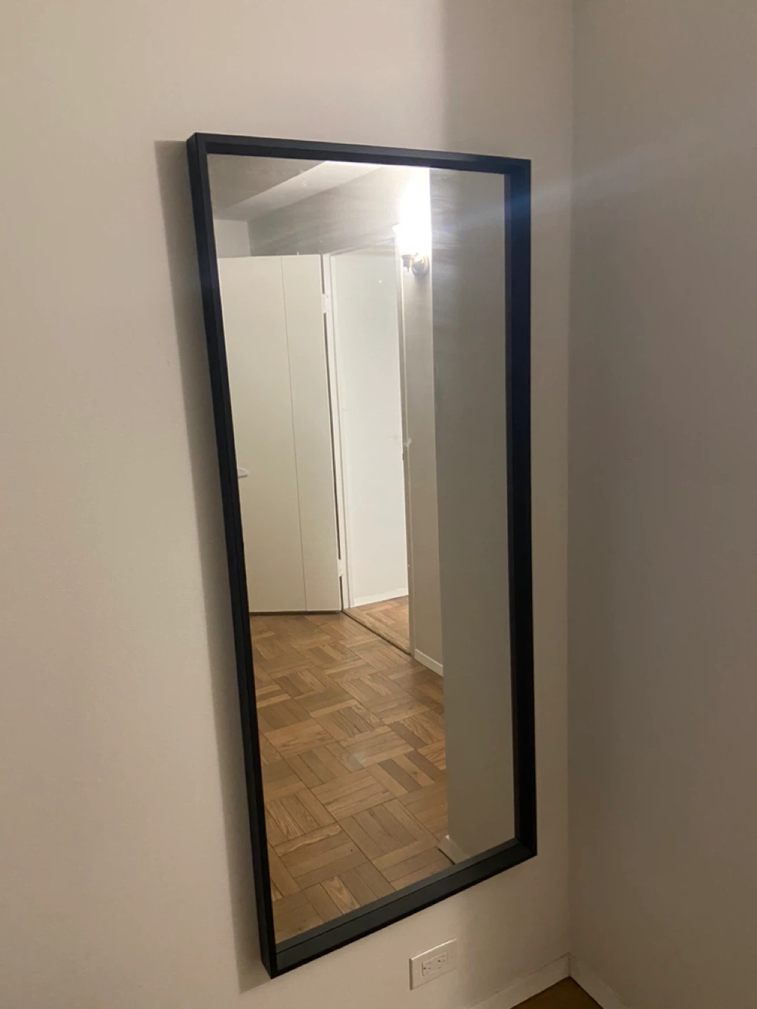 Black Framed Full Length Mirror - photo 2