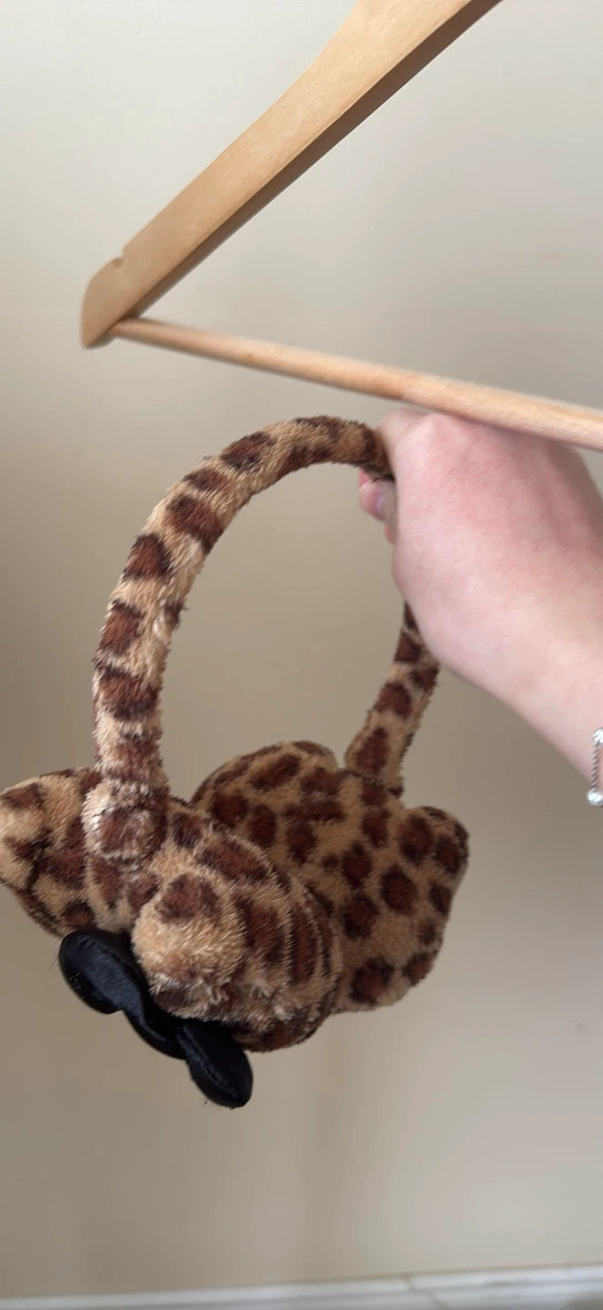 Hello Kitty Leopard Print Earmuffs