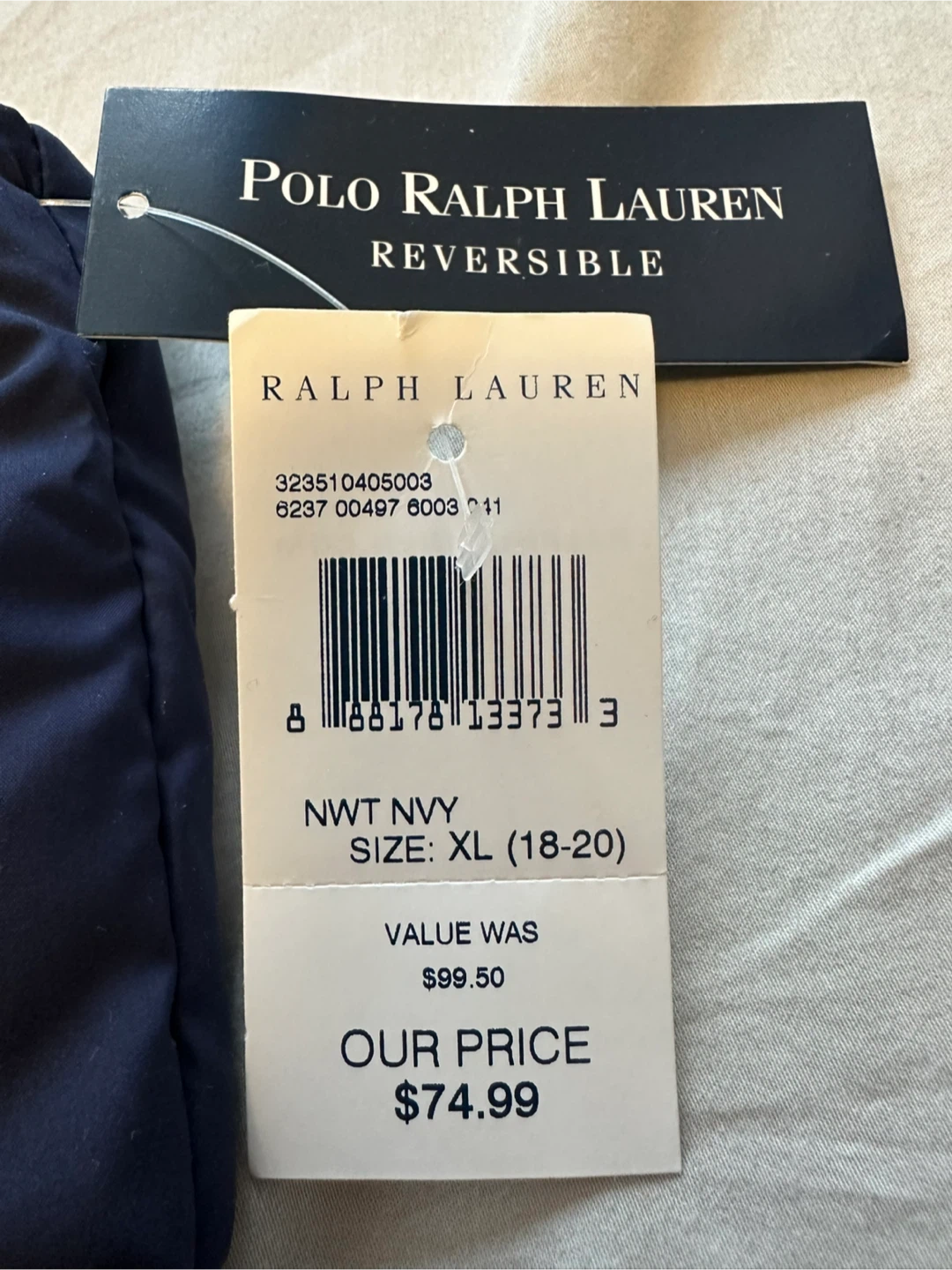 Polo Ralph Lauren Reversible Down Vest XL (18-20) - photo 5
