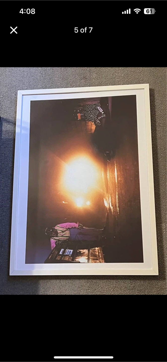 Framed Daft Punk Print Rare - photo 4