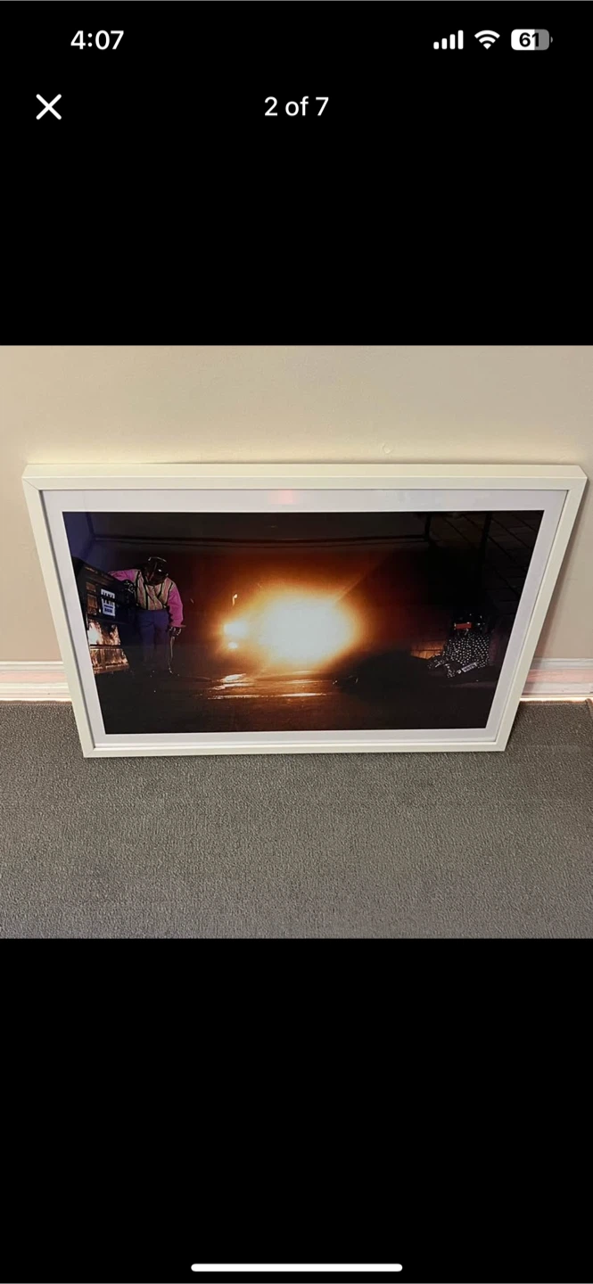 Framed Daft Punk Print Rare