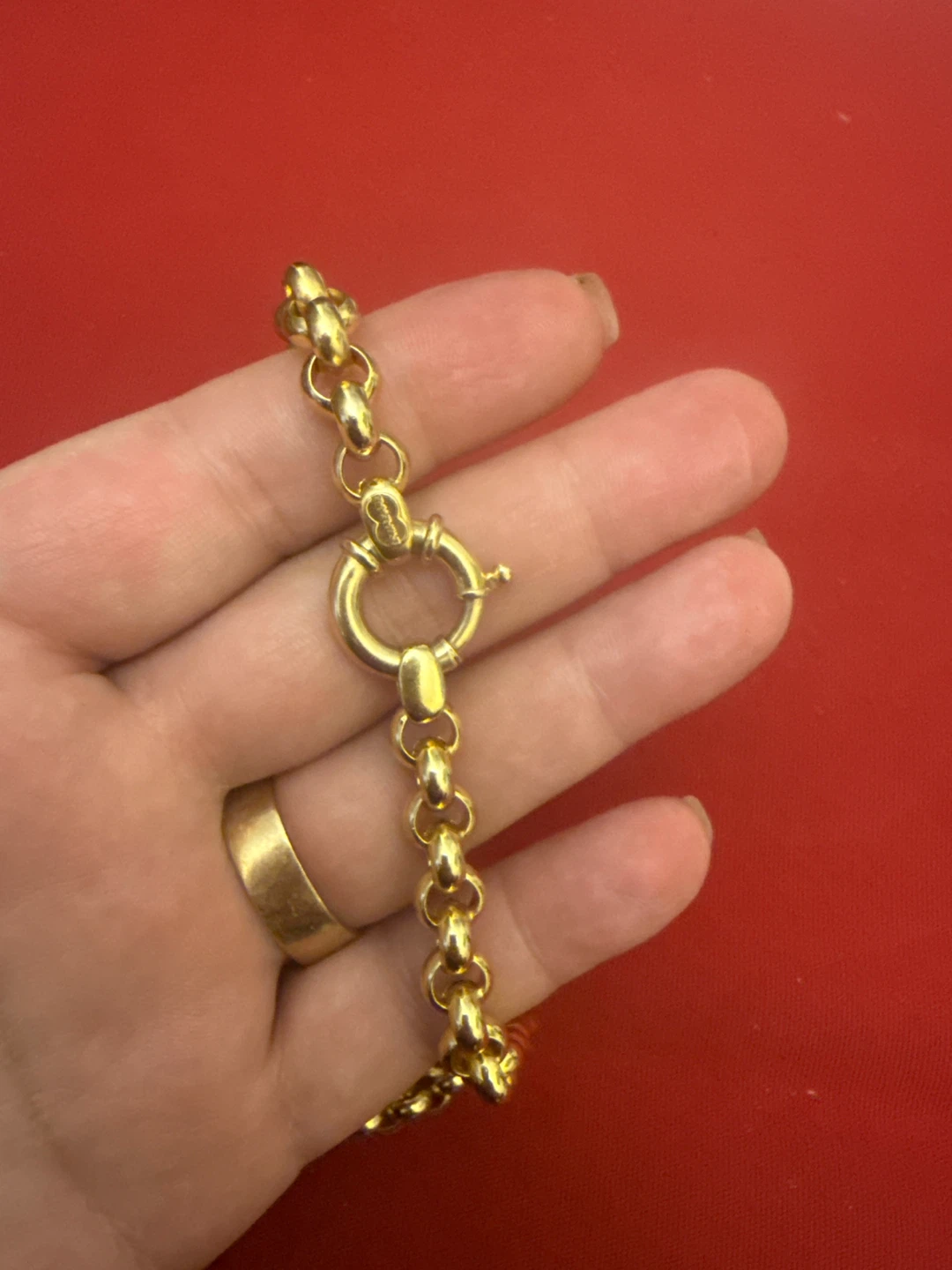 14k Gold Rolo Chain Necklace