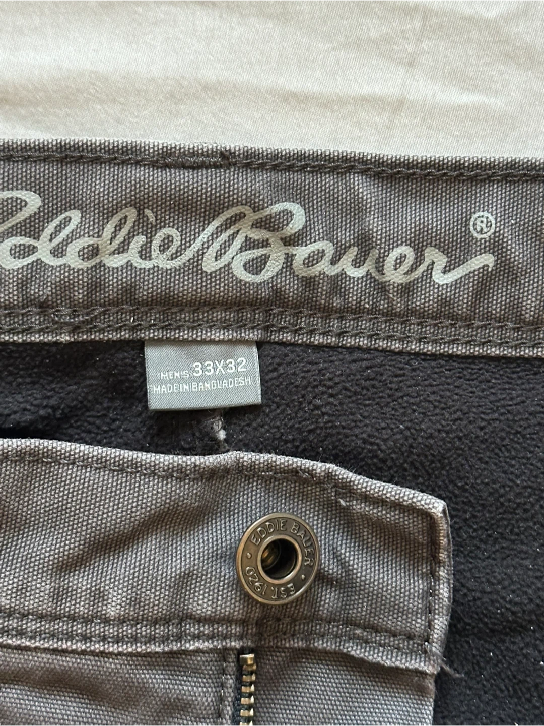 Eddie Bauer Men's Lined Pants - 33x32 - photo 3