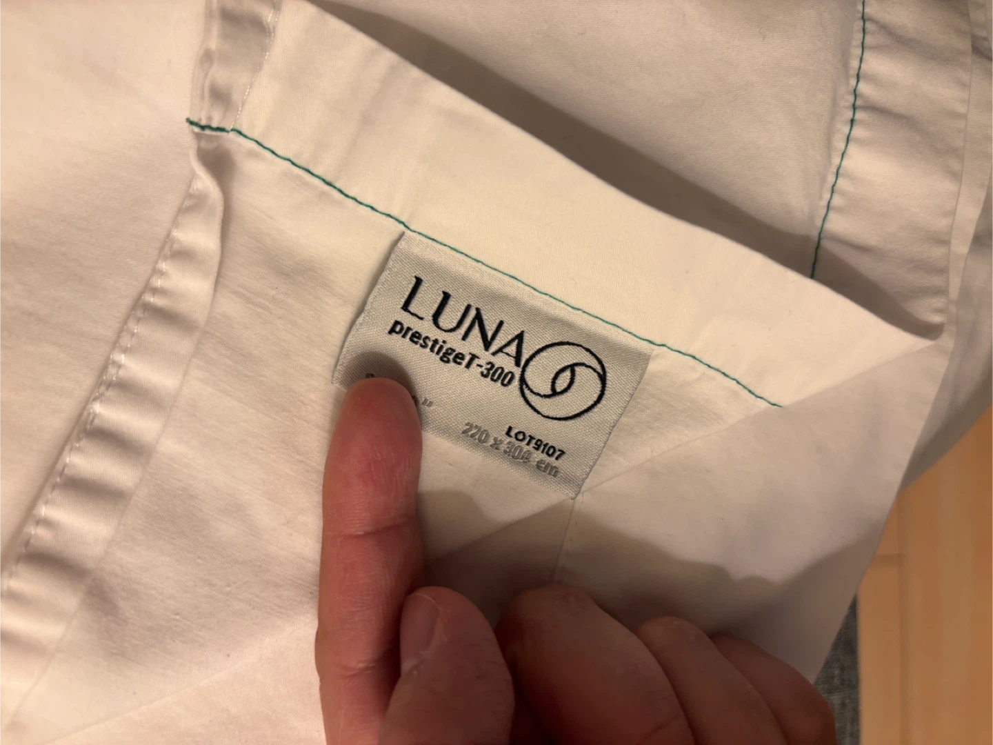 Luna PrestigeT-300 , 220 x 304 cm Bed Sheet White (Double Size) - photo 2