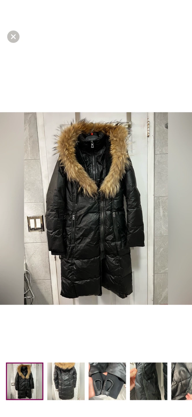 Rudsak Jasmine Down Coat with Fur Trim Hood