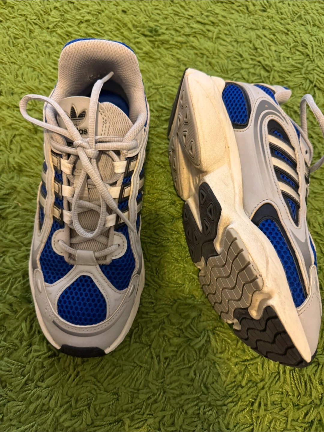 Adidas Men's Running Shoes Grey/Blue Size 7 - photo 2