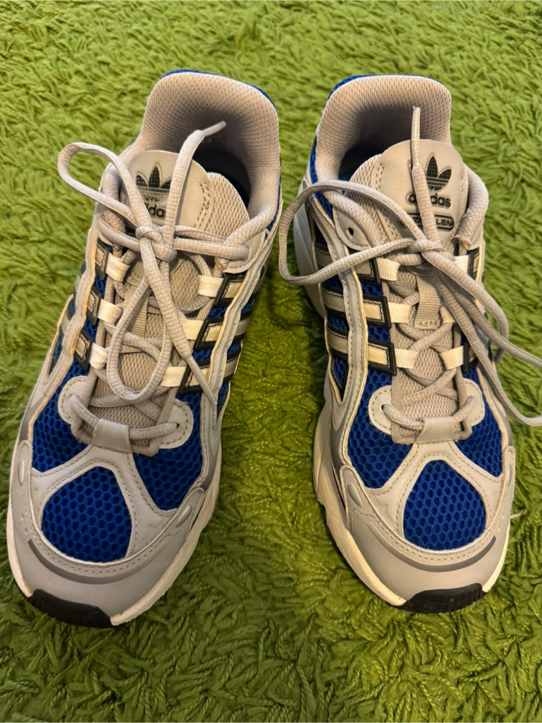 Adidas Men's Running Shoes Grey/Blue Size 7