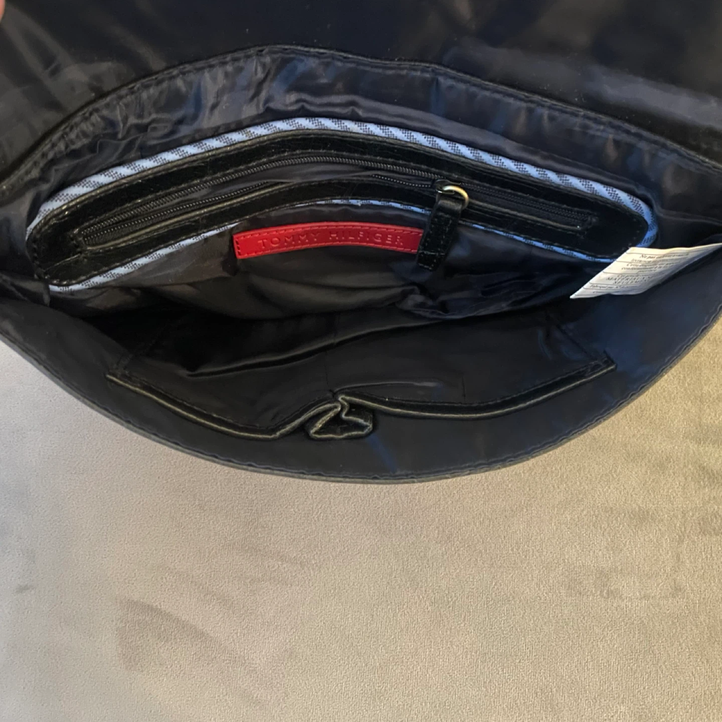 Tommy Hilfiger Black Croc Embossed Clutch Bag Purse - photo 3