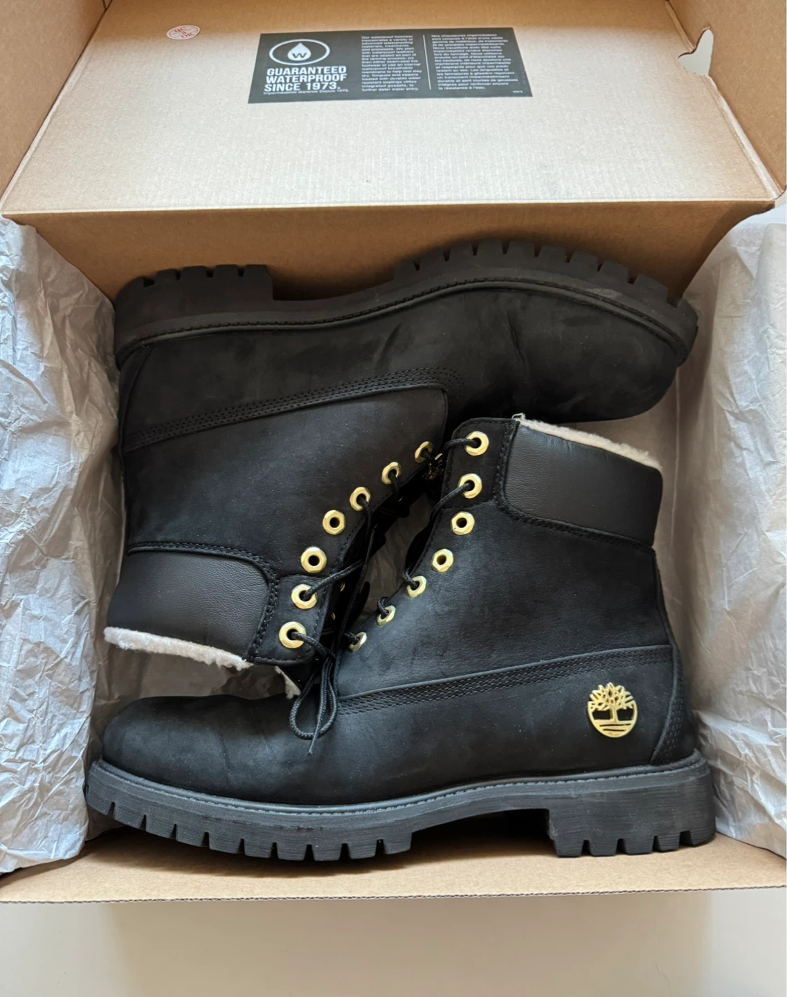 Timberland Premium 6" WP Warm Lined Boot Black Nubuck Men's 9.5 - photo 2