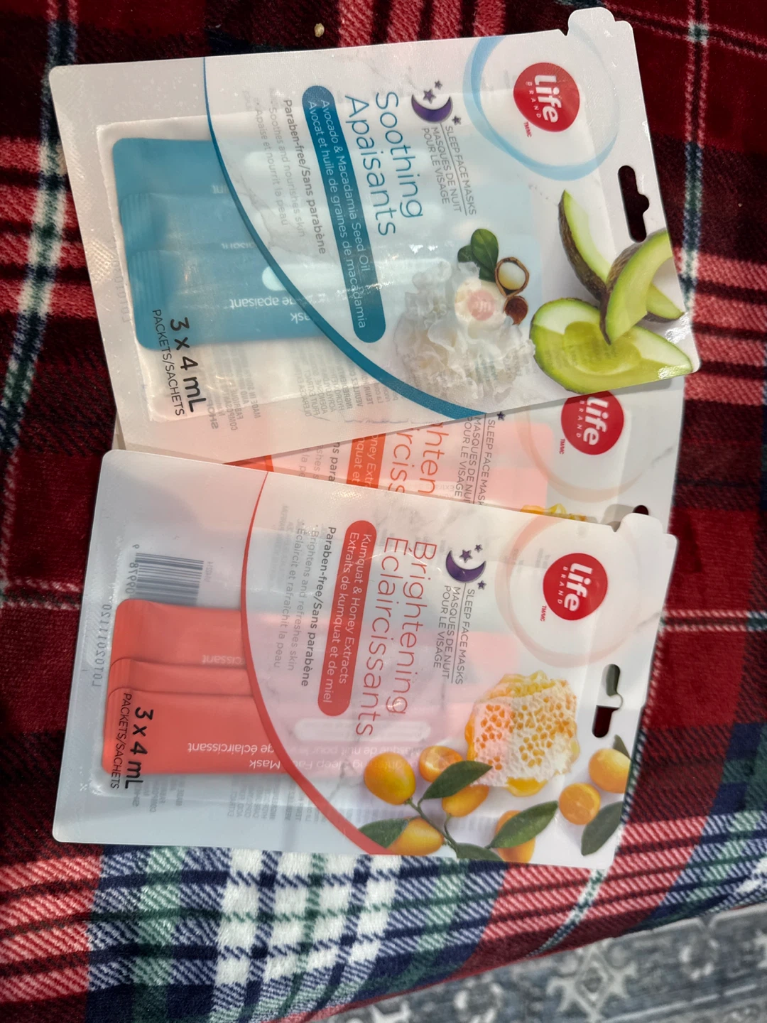Life Brand Sleep Face Masks - Soothing & Brightening