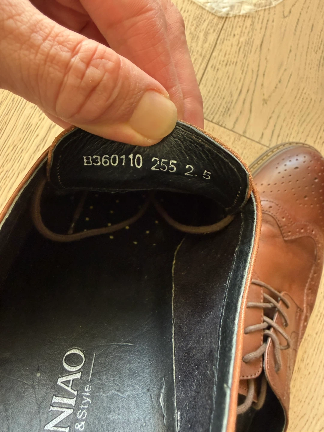 FUGUINIAO Brown Brogues - Size 255 (UK 6.5) - photo 3