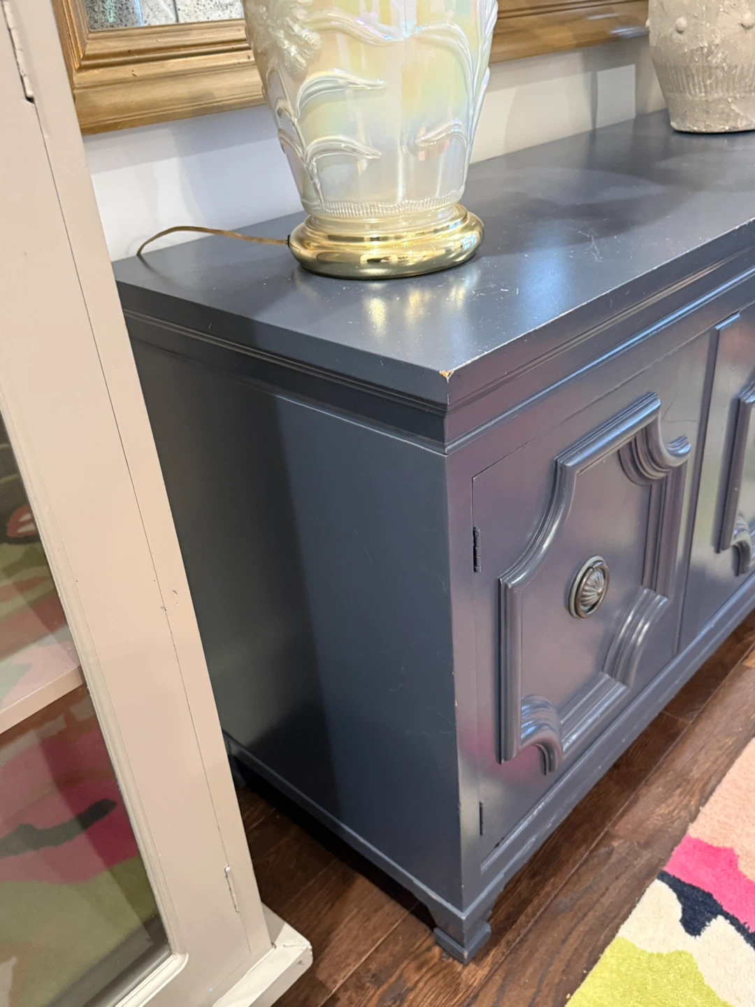 Navy painted sideboard buffet - photo 3