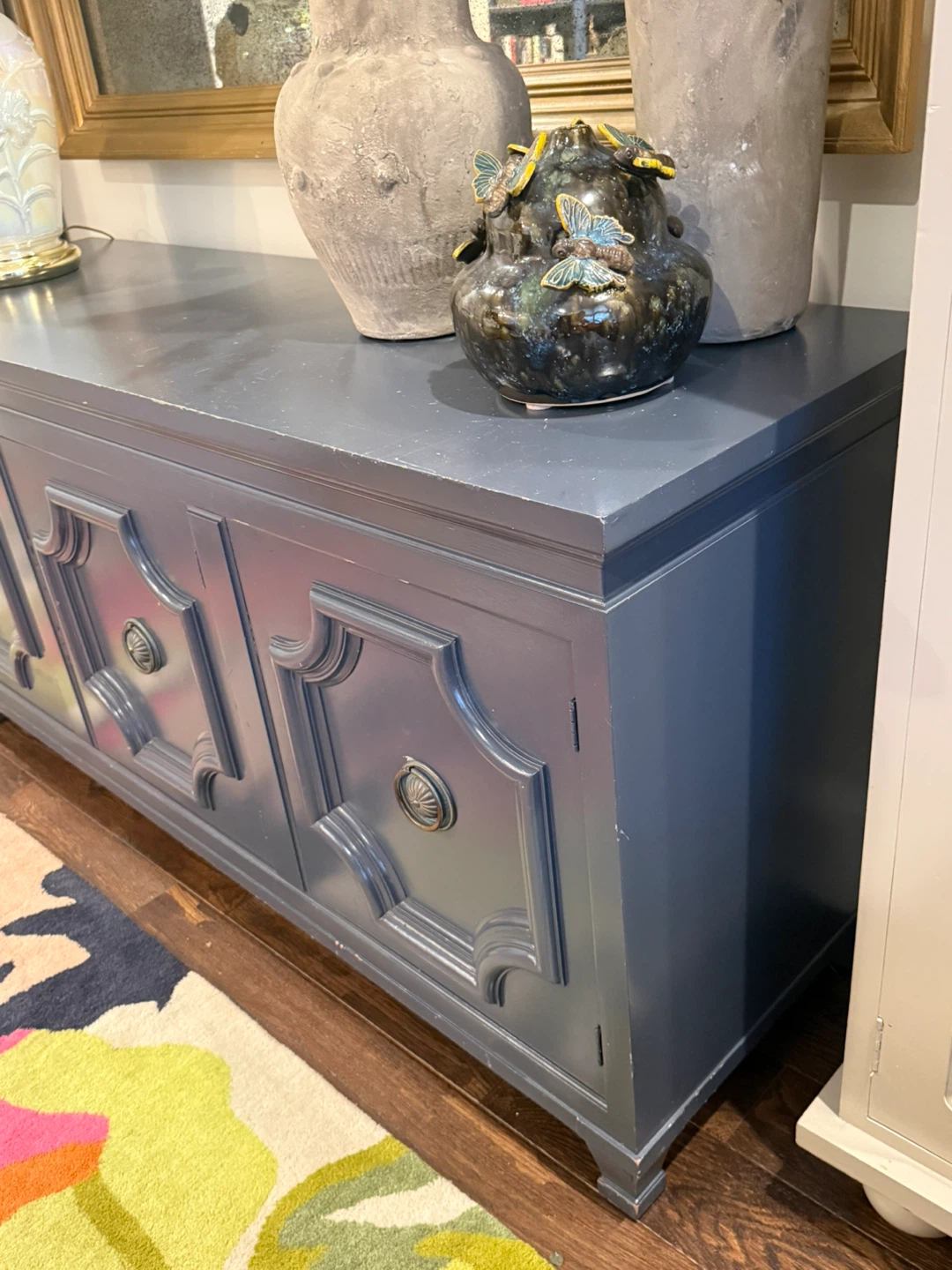 Navy painted sideboard buffet - photo 5