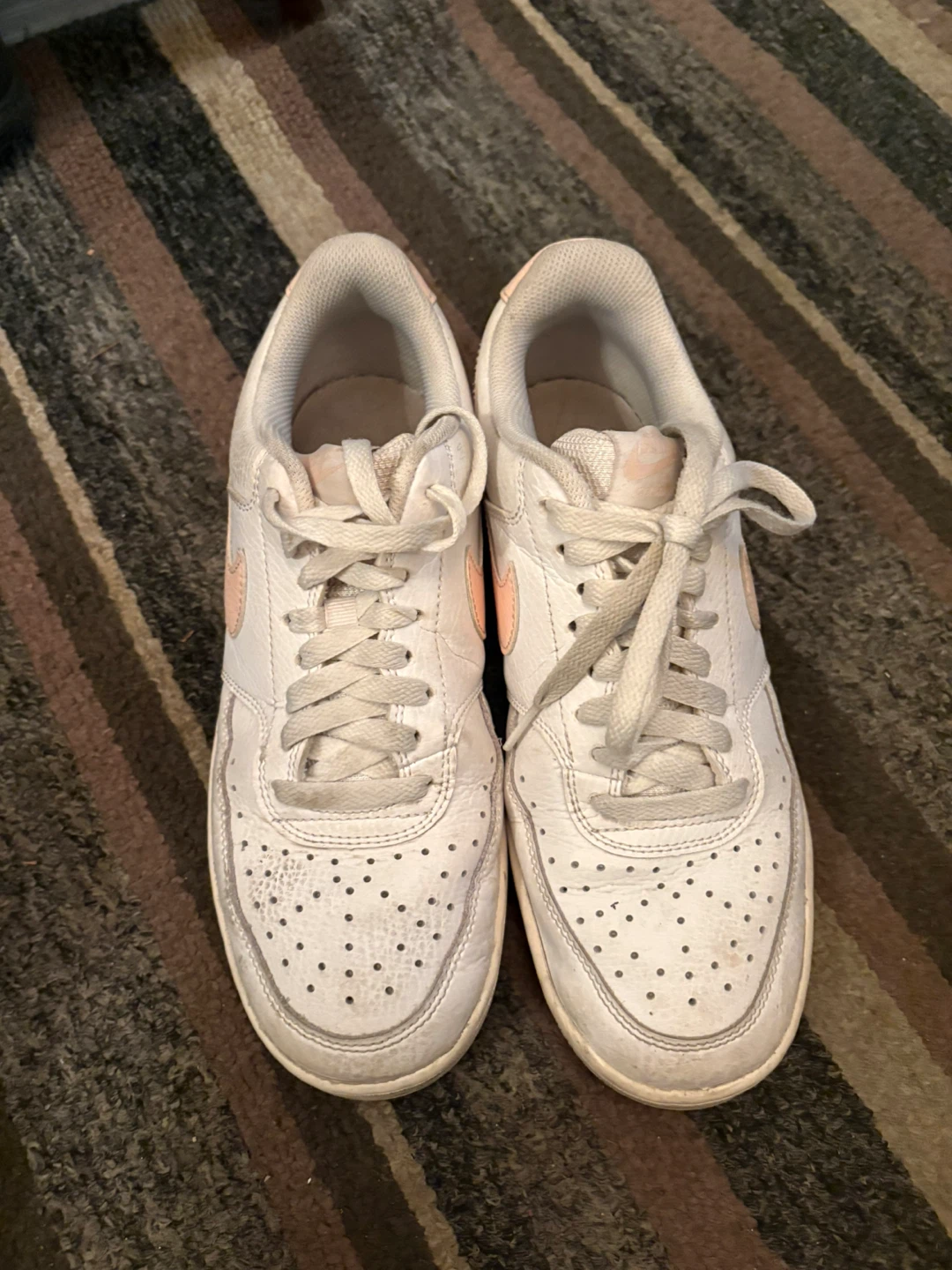 Nike Women's Court Vision Low White/Pink Sneakers - photo 2