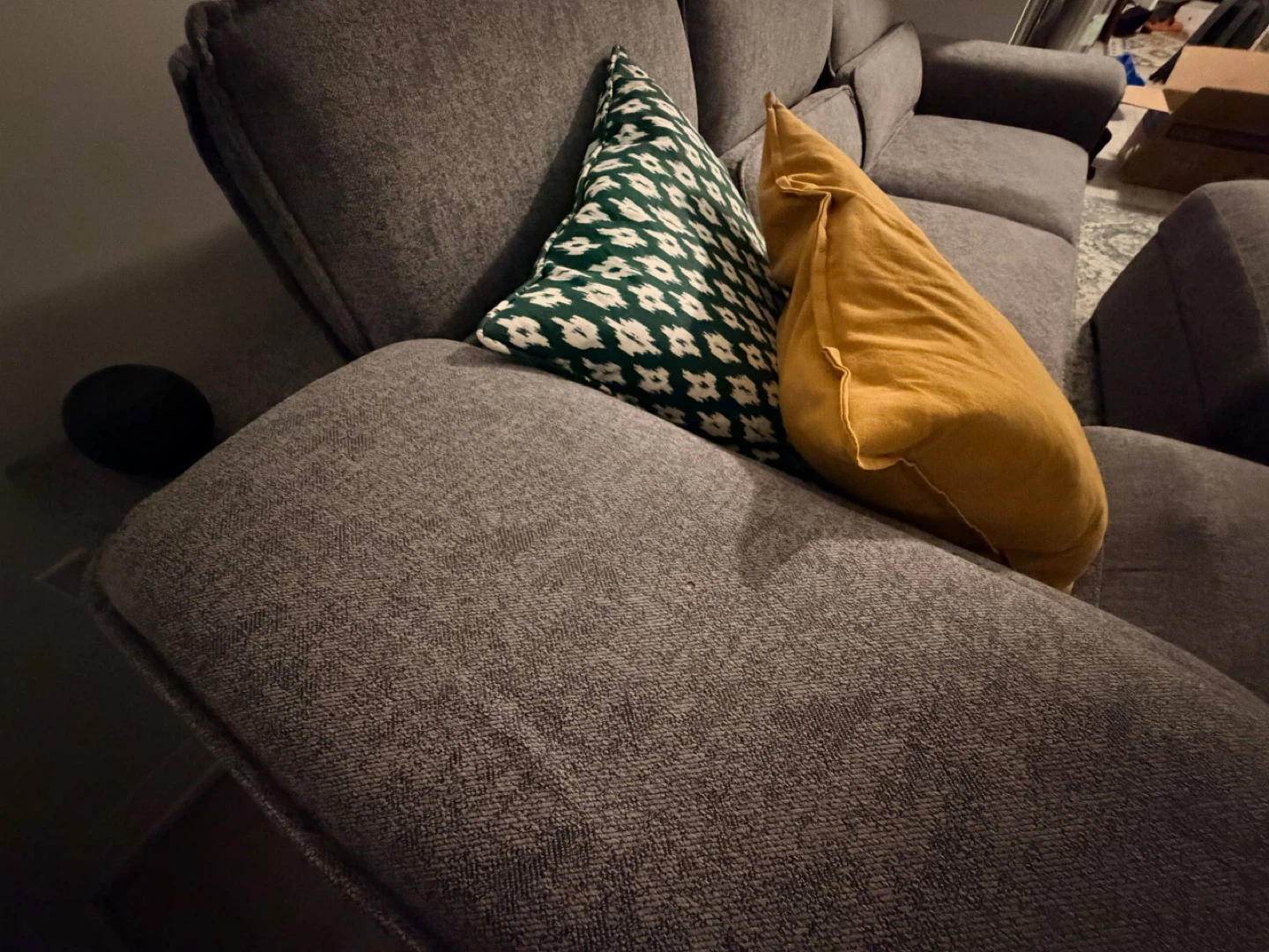 Grey Sectional Sofa with Storage Ottoman - photo 5