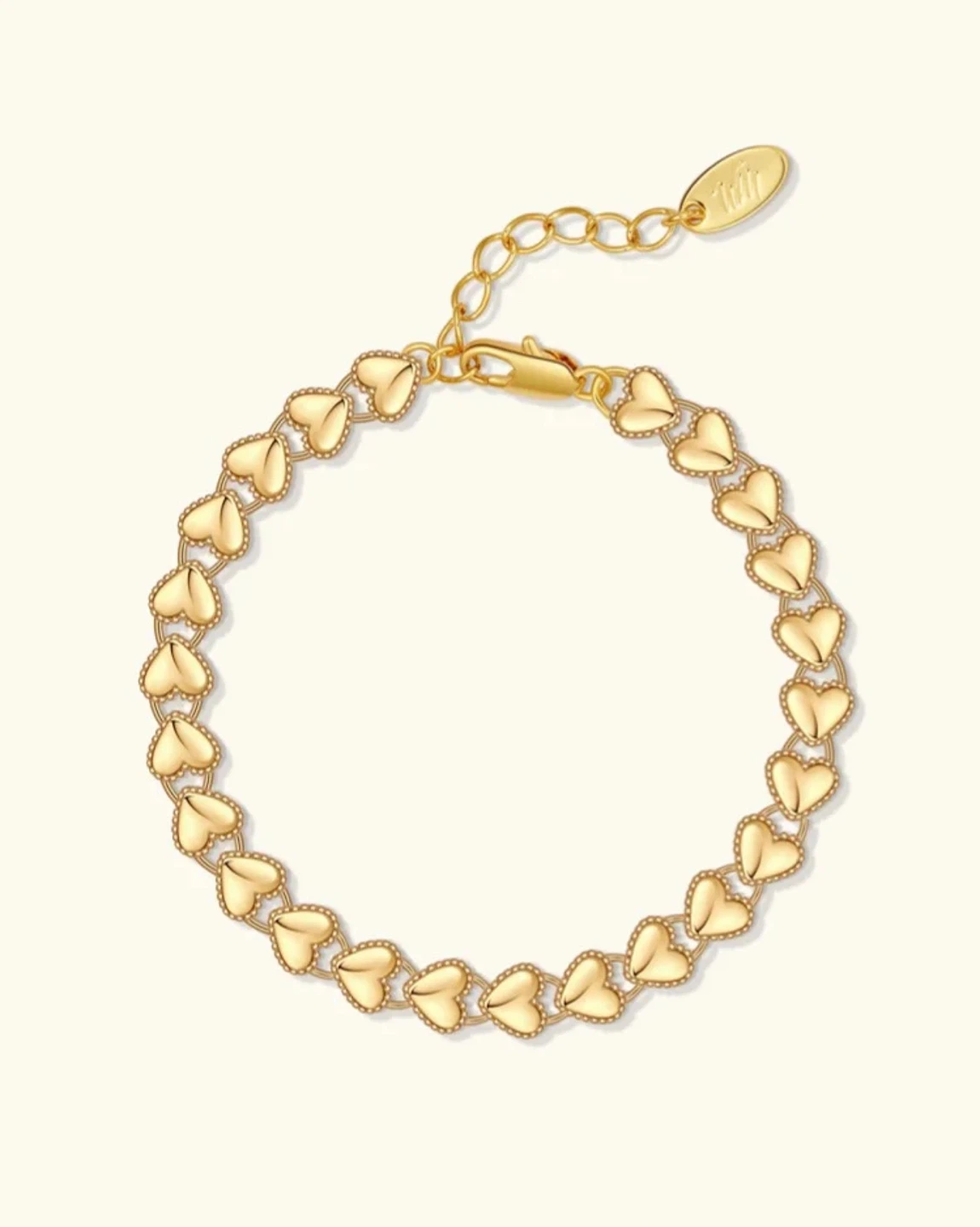 Winding Moonlight Gold Heart Bracelet - photo 3