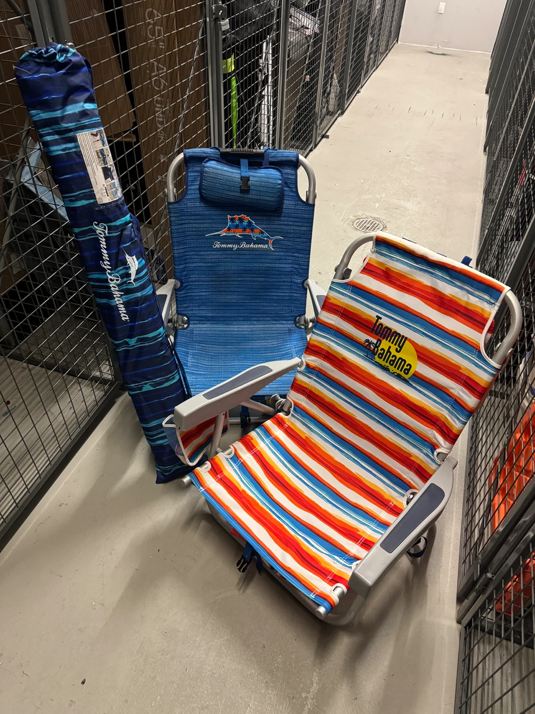 Tommy Bahama Beach Chairs (2) with umbrella