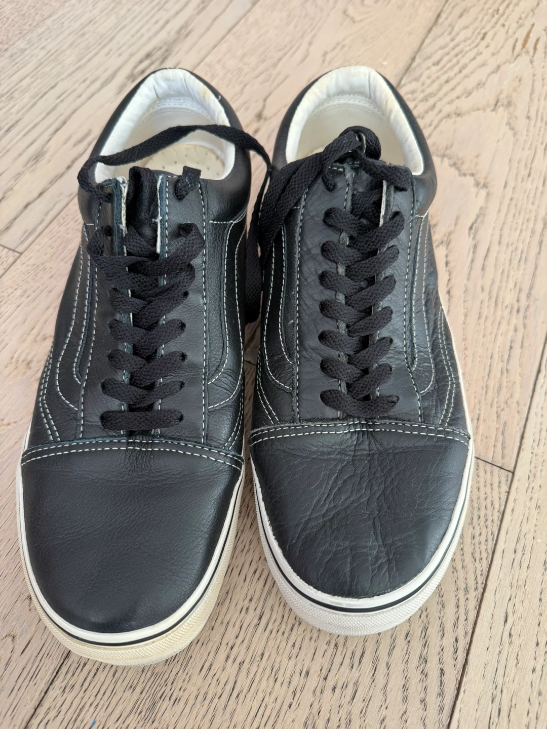 Vans Old Skool Black Leather Sneakers Men's US 11 - photo 2