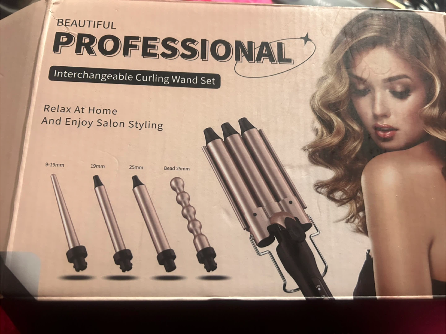 Beautiful Professional Interchangeable Curling Wand Set