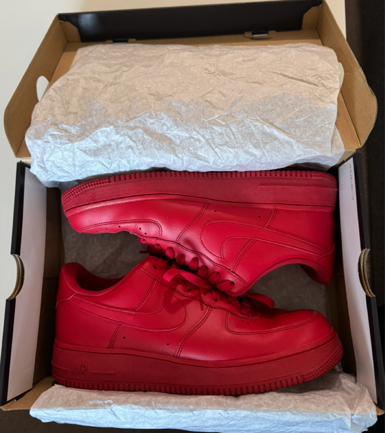 Nike Air Force 1 '07 LV8 1 University Red Size 10 Mens - photo 2