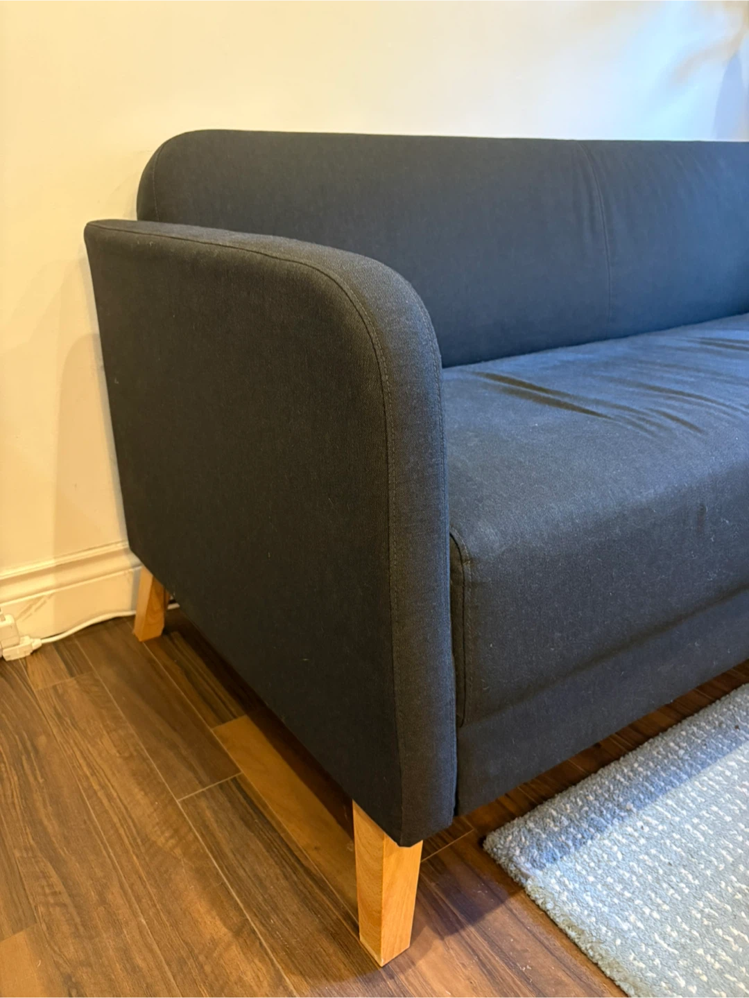 Dark Grey Three-Seater IKEA Sofa - photo 4