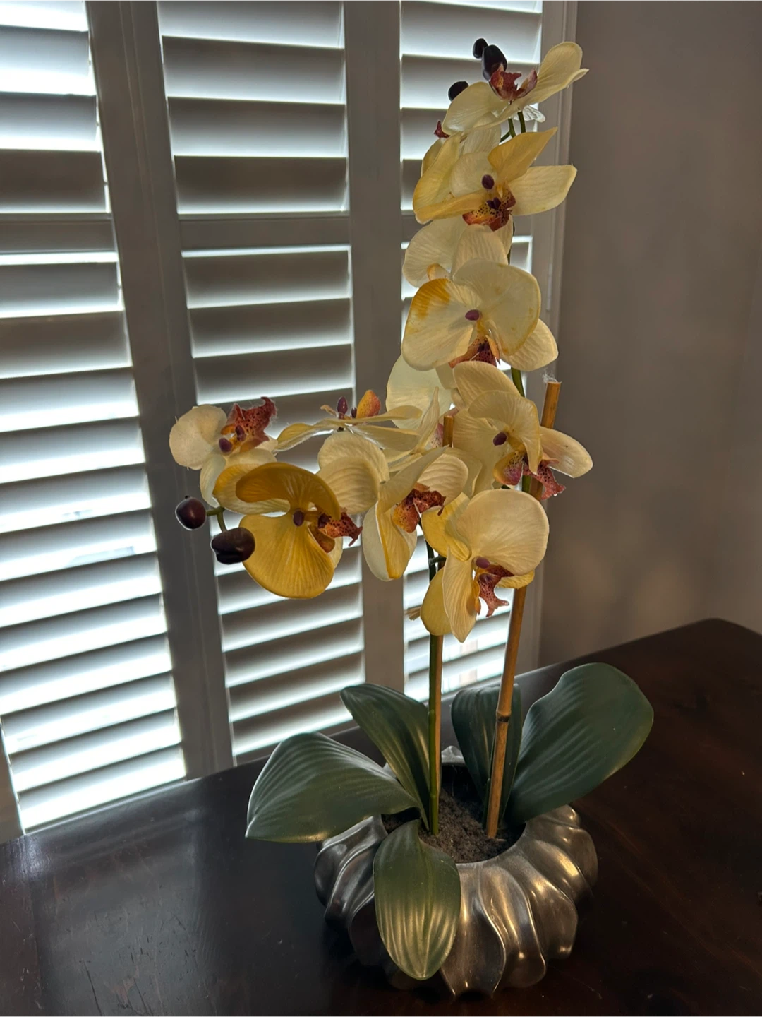 Artificial Yellow Orchid Plant