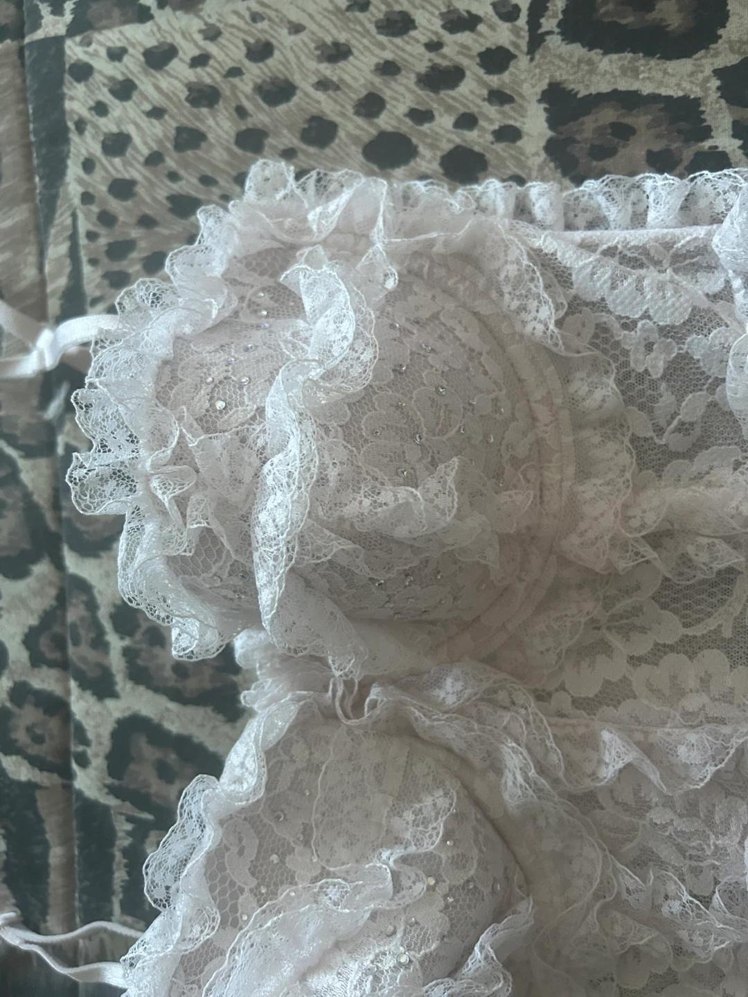 Victoria's Secret White Lace Corset Bustier 34C - photo 2