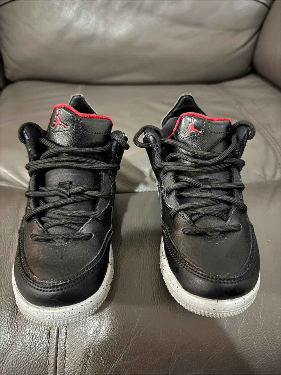 Jordan 11 c Black Red Toddler Shoes - photo 2
