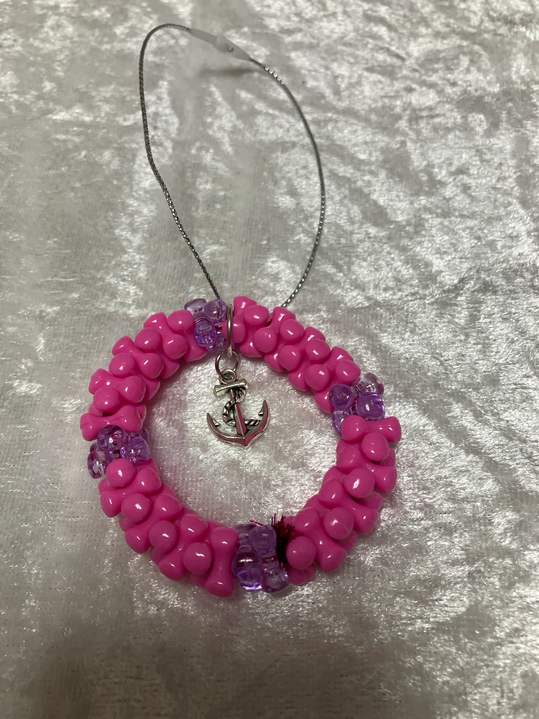 Heart Shaped Beaded Ornament with Charm - photo 4