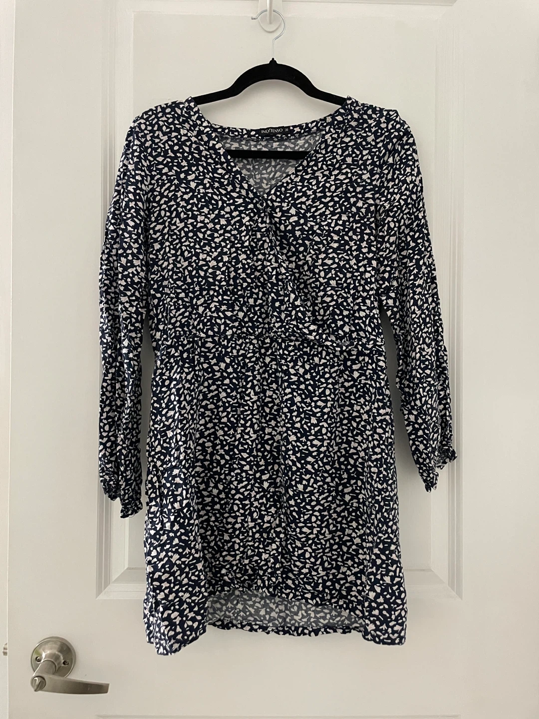 INEXTENSO Navy Floral Dress - Size 38