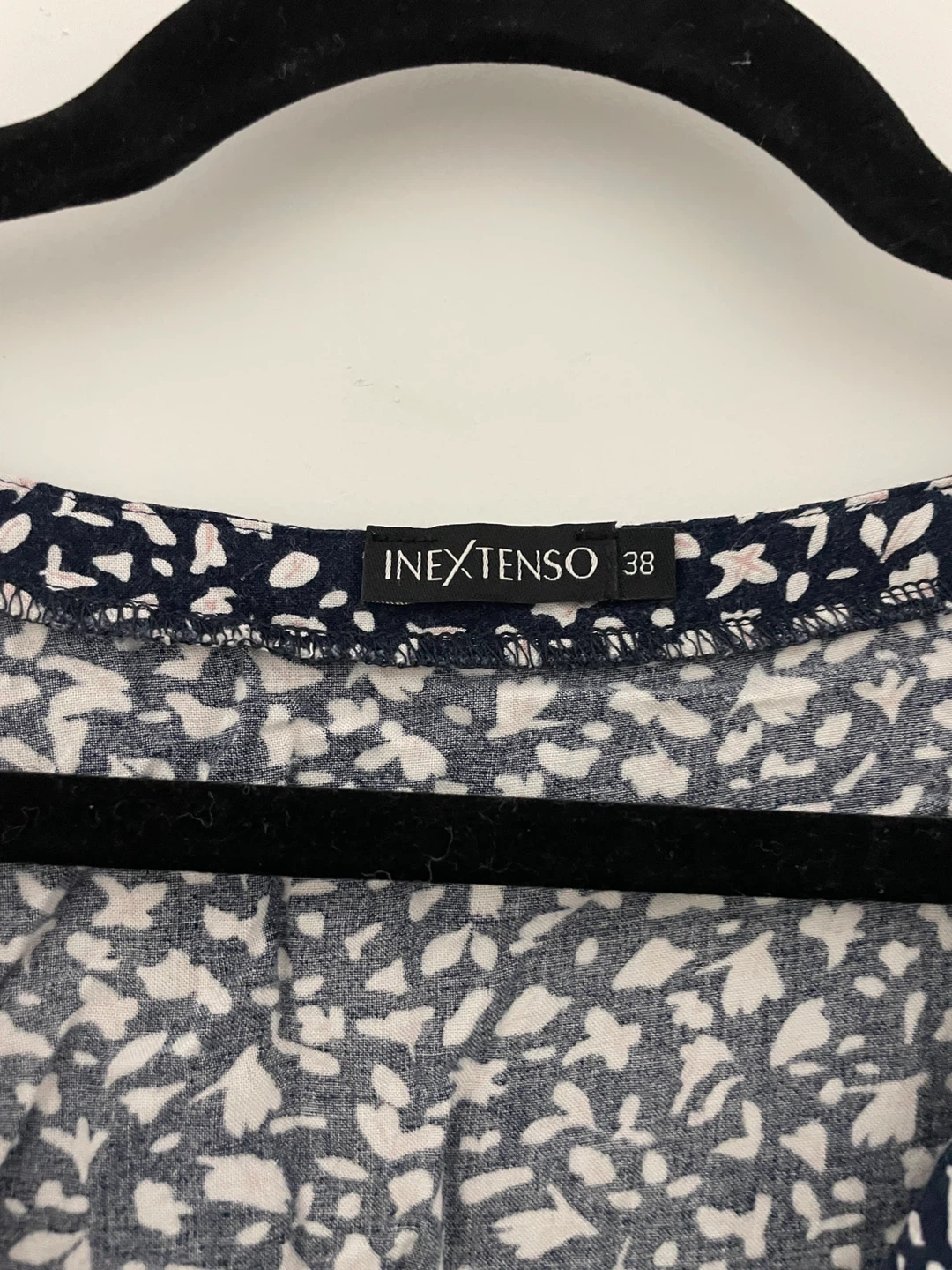 INEXTENSO Navy Floral Dress - Size 38 - photo 4