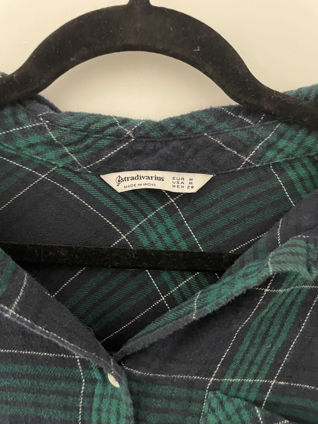 Stradivarius Plaid Button-Up Shirt - Size Medium - photo 5