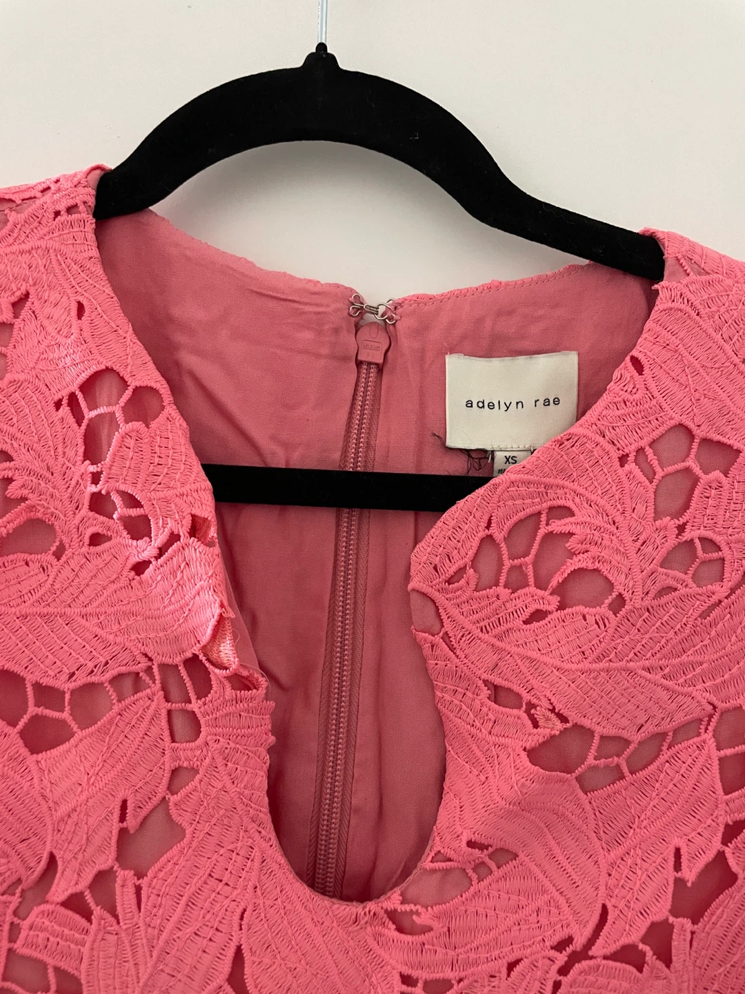 Adelyn Rae Bubblegum Pink Lace Dress - Size X-Small - photo 3