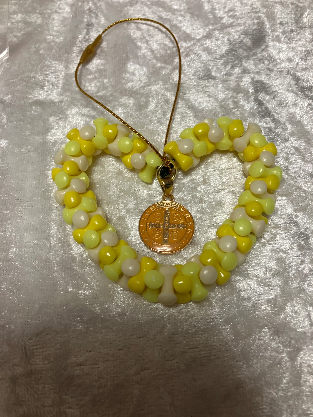 Beaded Heart Ornaments with Charms