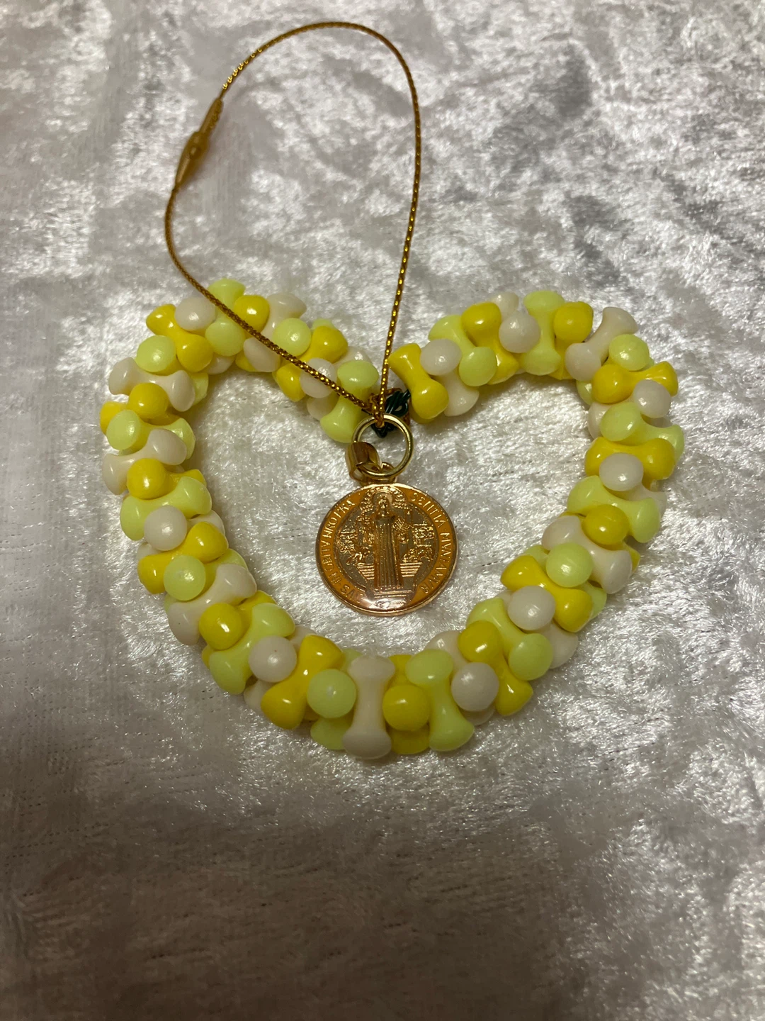 Beaded Heart Ornaments with Charms - photo 2