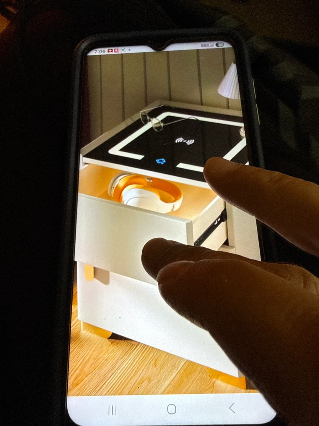 EFPerfect Smart Nightstand with Safe Cabinet - photo 4