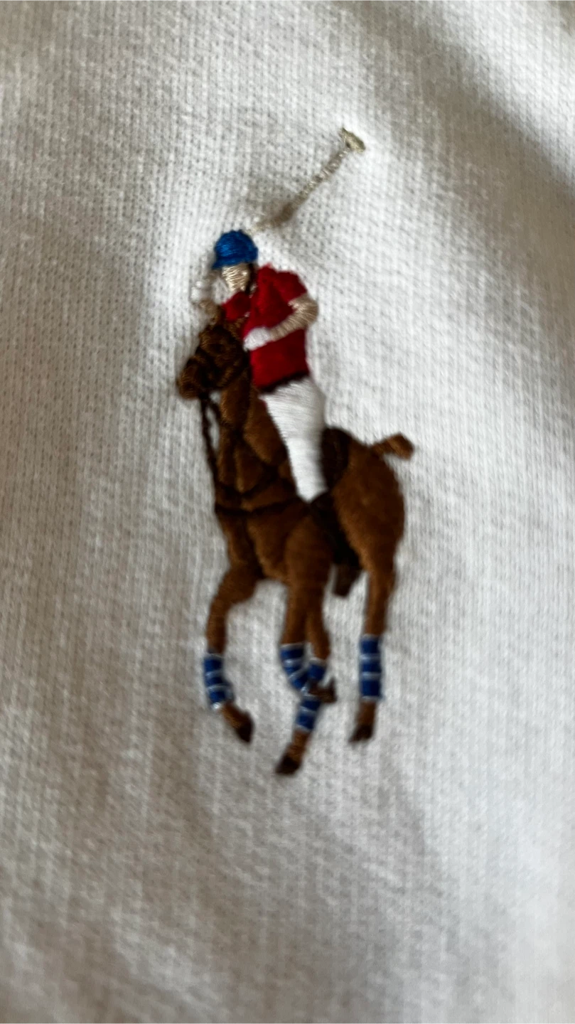 Ralph Lauren White Hooded Sweatshirt - Size L (12-14) - photo 2