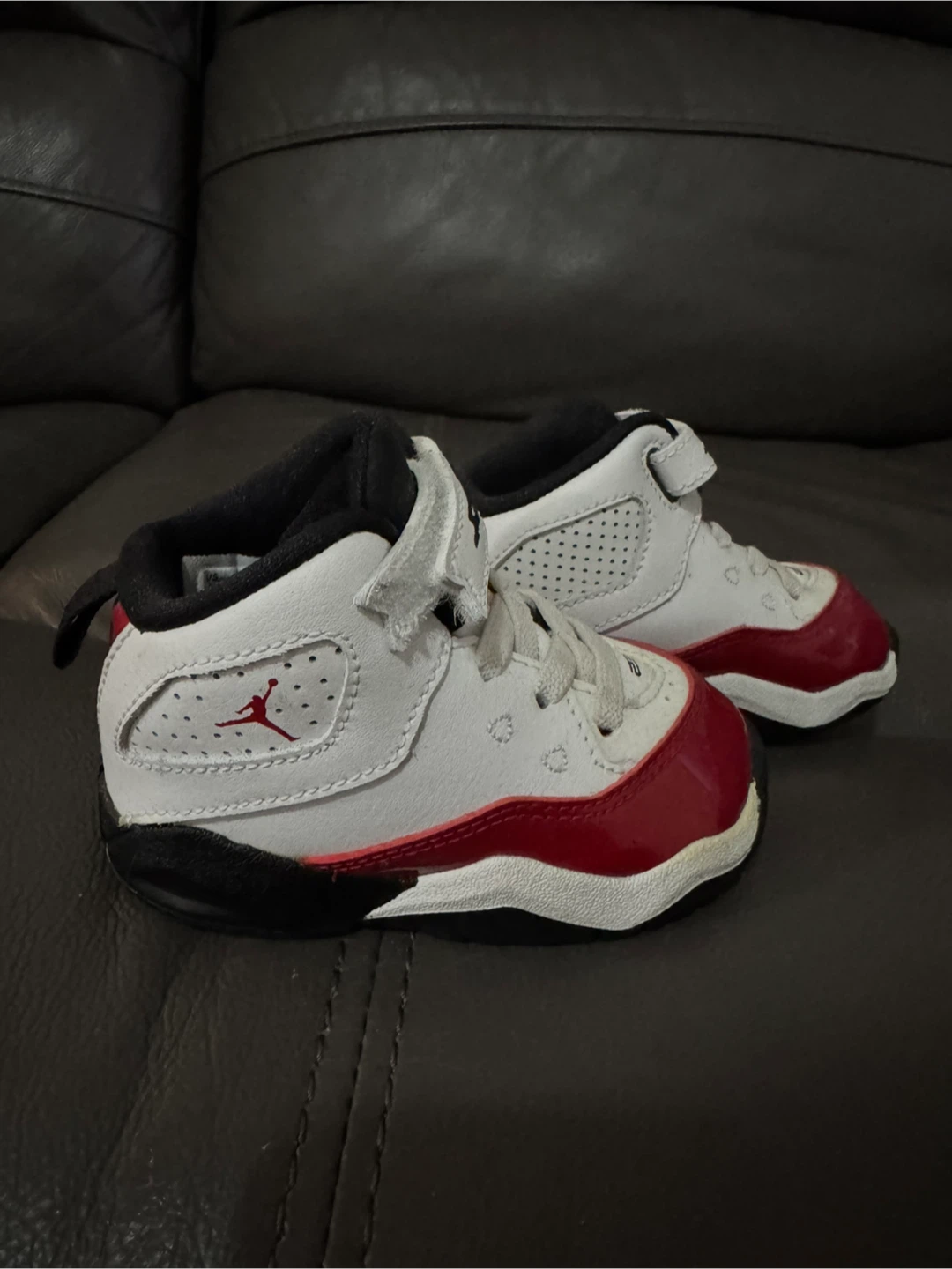 Jordan Toddler Shoes White/Red Size 4C