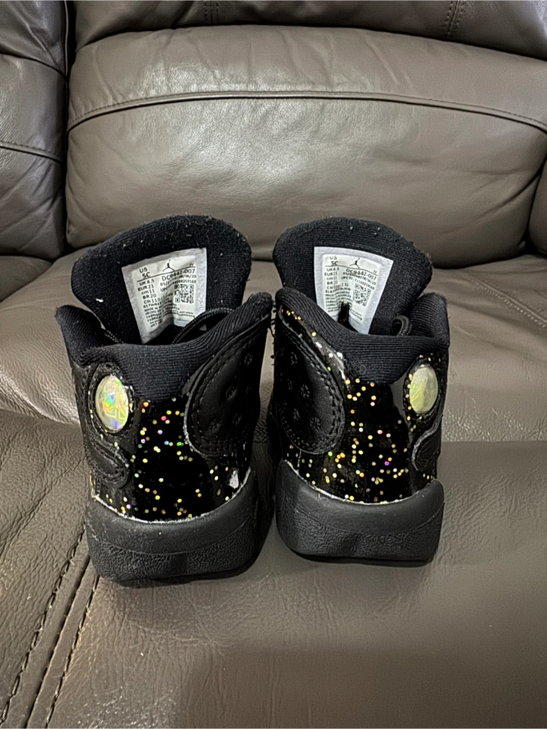 Jordan Toddler Shoes Black Glitter size 5C - photo 3