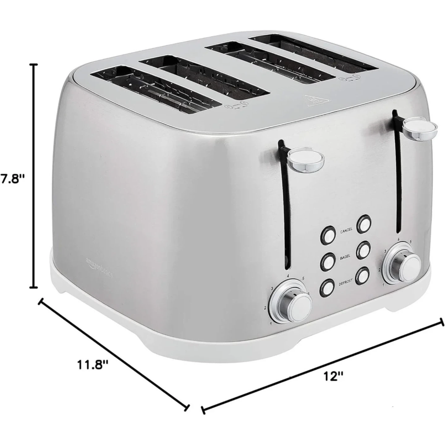 Amazonbasics 4-Slice Stainless Steel Toaster - photo 4