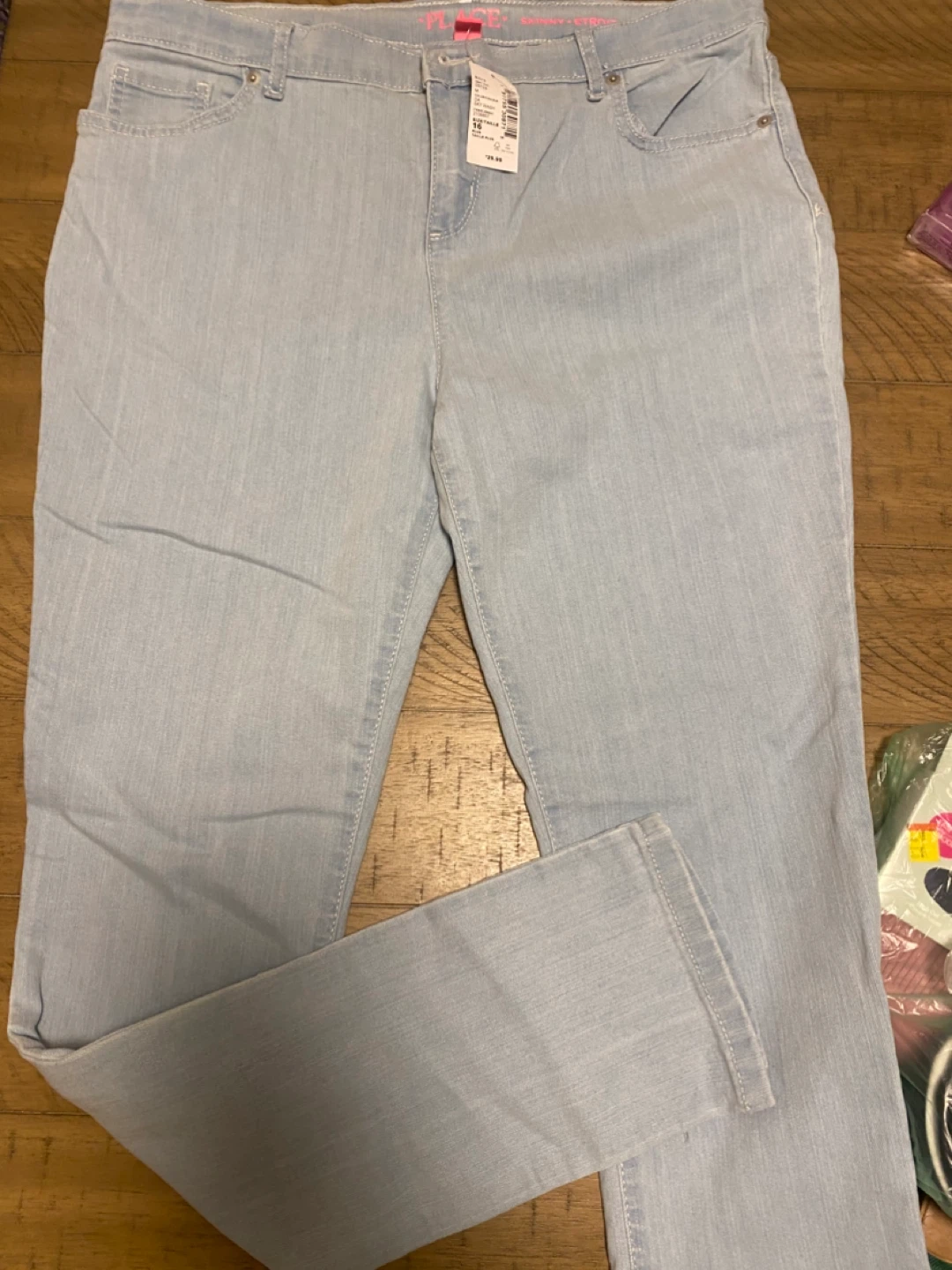 The Children's Place Girls Skinny Jeans Sky Wash Size 16