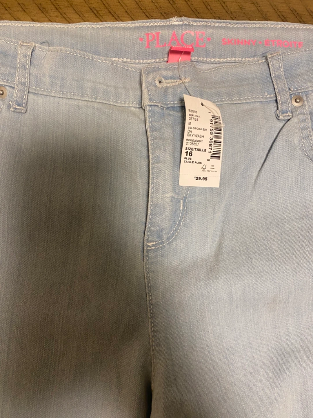 The Children's Place Girls Skinny Jeans Sky Wash Size 16 - photo 2